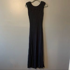 Black cutout maxi dress